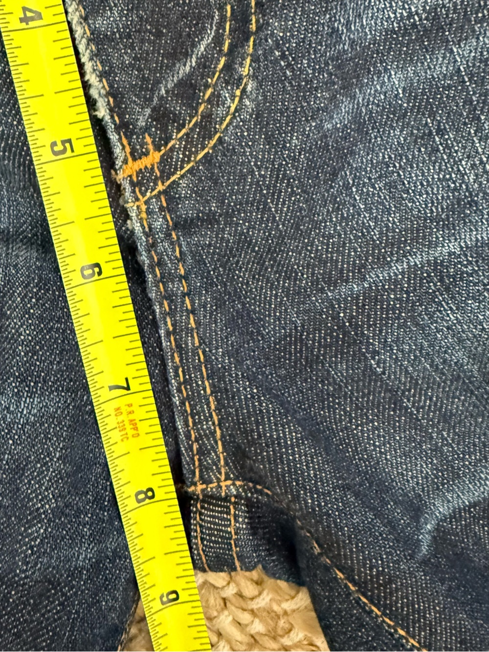 AG Adriano Goldschmied Jeans 28 R Dark Indigo Denim Stretch Straight Leg Y2K - Picture 9 of 12